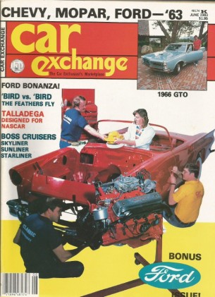 CAR EXCHANGE 1983 JUNE - GTO, LINCOLN, CROWN VIC, T-BIRD, '63 CHEVROLET*